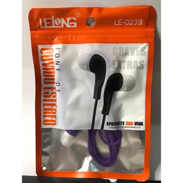FONE DE OUVIDO ESTÉREO LELONG LE-0239